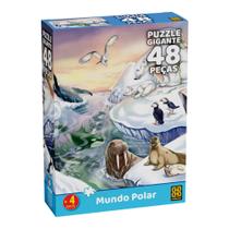 Quebra-Cabeça Puzzle Gigante 48 Peças Mundo Polar Grow - 04560