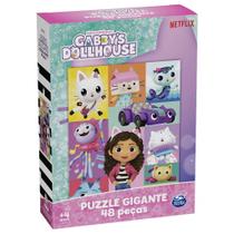 Quebra Cabeça Puzzle Gigante Gabbys Dollhouse C/ 48 Peças 4373 Grow Quebra Cabeça Puzzle Gigante Gabbys Dollhouse C/ 48 Peças 4373 Grow