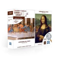 Quebra Cabeça Puzzle Leonardo Vinci Monalisa Última Ceia Gameoffice - Toyster