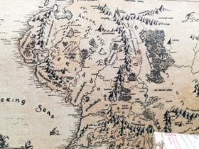 Quebra-cabeça Puzzle Mapa Terra Média de 300 peças em MDF
