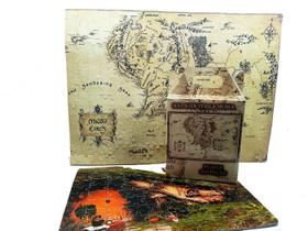 Quebra-cabeça Puzzle Mapa Terra Média de 300 peças + Puzzle 60 peças