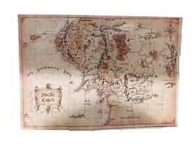 Quebra-Cabeça Puzzle Mapa Terra Média De 60 Peças