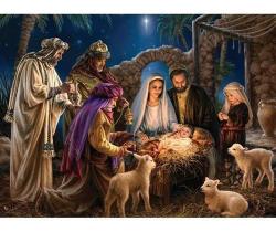 QUEBRA-CABEÇA Puzzle Noite De Luz Nascimento Jesus Manjedoura Grow 500pç
