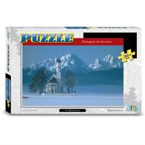 Quebra Cabeça Puzzle Paisagem de Inverno 260 Peças Nig