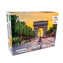 Quebra Cabeça Puzzle Paris França 500 Pcs - Pais & Filhos Quebra Cabeça Puzzle Paris França 500 Pcs - Pais & Filhos