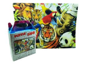 Quebra-cabeça Puzzle Pintura Animais Selvagens de 300 peças
