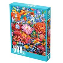 Quebra Cabeça Puzzle Pintura de Flores 500 Peças Castela