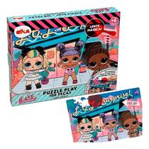 Quebra cabeça puzzle play 100 peças com lente mágica l.o.l. - Elka