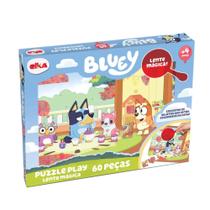 Quebra-Cabeça Puzzle Play 60 Peças - Lente Mágica - Bluey Elka - 1252