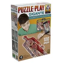 Quebra Cabeca Puzzle Play Grow Gigante Corpo Humano 100Pecas