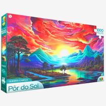Quebra Cabeça Puzzle Por do Sol 1000 Peças Quebra Cabeça Puzzle Por do Sol 1000 Peças