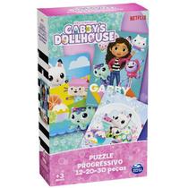 Quebra Cabeça Puzzle Progressivo Gabby's Dollhouse Grow Quebra Cabeça Puzzle Progressivo Gabby's Dollhouse Grow