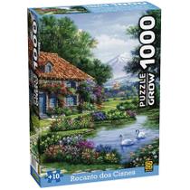 Quebra Cabeça Puzzle Recanto Dos Cisnes 1000 Peças Grow Quebra Cabeça Puzzle Recanto Dos Cisnes 1000 Peças Grow