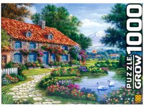 Quebra Cabeça Puzzle Recanto Dos Cisnes 1000 Peças Grow