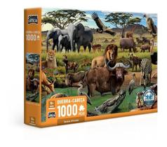 Quebra Cabeça Puzzle Savana Africana 1000 Peças Game Office