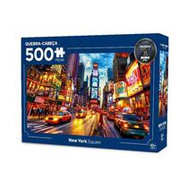Quebra-Cabeça Puzzle Times Square New York 500 Peças Mimo Toys - 2648