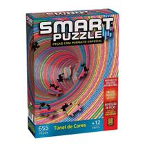 Quebra Cabeça Puzzle Túnel De Cores Smart 655 Peças Grow