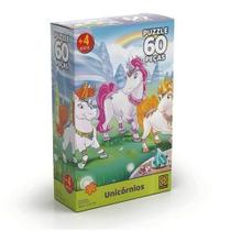 Quebra Cabeça Puzzle Unicórnios 60 Peças 03564 Grow