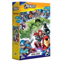 Quebra Cabeça Puzzle Vingadores 200 Peças Heróis Marvel Brinquedo Educativo Quebra Cabeça Puzzle Vingadores 200 Peças Heróis Marvel Brinquedo Educativo