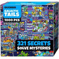 Quebra-cabeça QUOKKA Galactic Tails 1000 peças para adultos Quebra-cabeça QUOKKA Galactic Tails 1000 peças para adultos