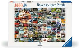 Quebra-cabeça Ravensburger 99 VW Bulli Moments 3000 peças Quebra-cabeça Ravensburger 99 VW Bulli Moments 3000 peças