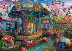 Quebra-cabeça Ravensburger Abandoned Gloomy Carnival 1000 unidades