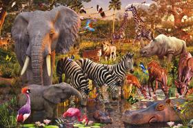 Quebra-cabeça Ravensburger African Animal World 3000 unidades