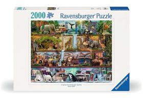 Quebra-cabeça Ravensburger Aimee Stewart Wild Kingdom 2000 unidades