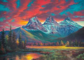 Quebra-cabeça Ravensburger Alberta's Three Sisters 1000 unidades