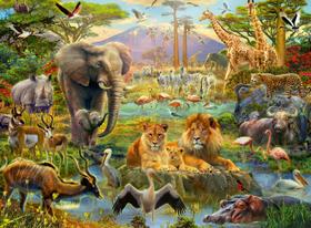 Quebra-cabeça Ravensburger Animals of The Savannah 200 peças
