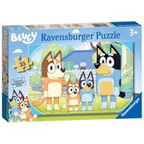 Quebra-cabeça Ravensburger Bluey 35 peças para crianças de 3 anos ou mais