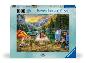 Quebra-cabeça Ravensburger Calm Campsite 1000 peças Quebra-cabeça Ravensburger Calm Campsite 1000 peças