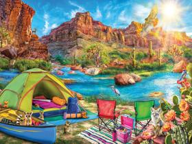 Quebra-cabeça Ravensburger Canyon Camping 1500 peças Quebra-cabeça Ravensburger Canyon Camping 1500 peças