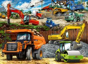 Quebra-cabeça Ravensburger Construction Vehicles 100 peças