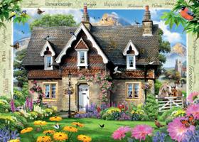 Quebra-cabeça Ravensburger Country Cottage 1000 peças Quebra-cabeça Ravensburger Country Cottage 1000 peças