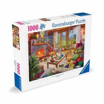 Quebra-cabeça Ravensburger Cozy Cabin 1000 peças Quebra-cabeça Ravensburger Cozy Cabin 1000 peças