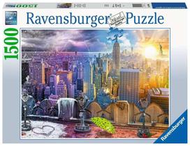 Quebra-cabeça Ravensburger Dia e Noite: Horizonte de Nova York, 1500 peças