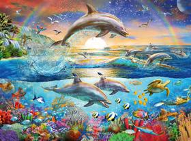 Quebra-Cabeça Ravensburger Dolphin Paradise 300 Peças - Para Crianças