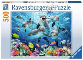 Quebra-cabeça Ravensburger Dolphins in the Coral Reef 500 unidades