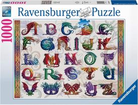 Quebra-cabeça Ravensburger Dragon Alphabet 1000 peças