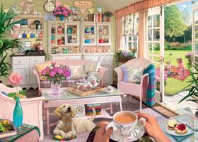 Quebra-cabeça Ravensburger Haven No.12: The Tea Shed 1000 unidades Quebra-cabeça Ravensburger Haven No.12: The Tea Shed 1000 unidades