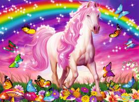 Quebra-cabeça Ravensburger Horse Dreams Glitter 100 peças