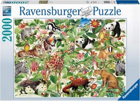 Quebra-cabeça Ravensburger Jungle 2000 peças para adultos