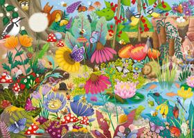 Quebra-cabeça Ravensburger Little Garden World 1000 peças Quebra-cabeça Ravensburger Little Garden World 1000 peças