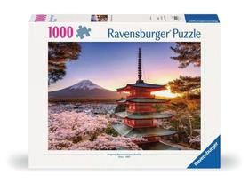 Quebra-cabeça Ravensburger Mount Fuji Cherry Blossom 1000 unidades Quebra-cabeça Ravensburger Mount Fuji Cherry Blossom 1000 unidades