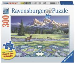 Quebra-cabeça Ravensburger Mountain Quiltscape 300 peças para adultos