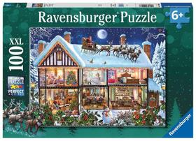 Quebra-cabeça Ravensburger: Natal em casa, 100 peças Quebra-cabeça Ravensburger: Natal em casa, 100 peças
