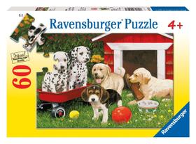 Quebra-cabeça Ravensburger Puppy Party 60 peças para crianças