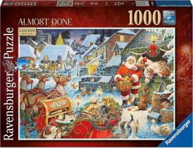 Quebra-cabeça Ravensburger quase terminou o Natal, 1000 peças
