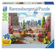 Quebra-cabeça Ravensburger Rooftop Garden 500 peças Quebra-cabeça Ravensburger Rooftop Garden 500 peças